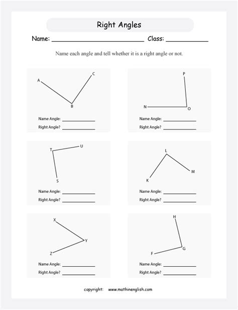 Angle Basics Worksheet