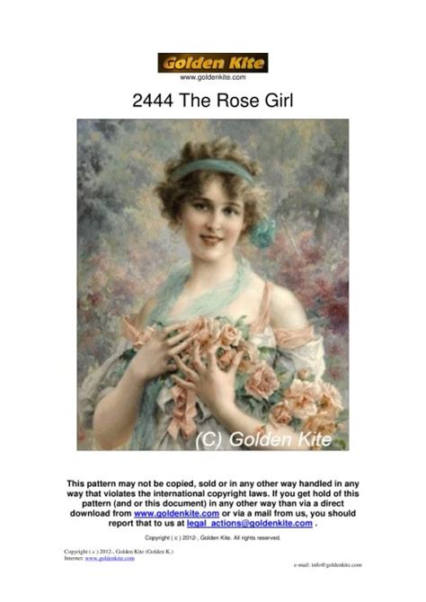 ГК 2444 The Rose Girl стр 1 Вышивка крестом