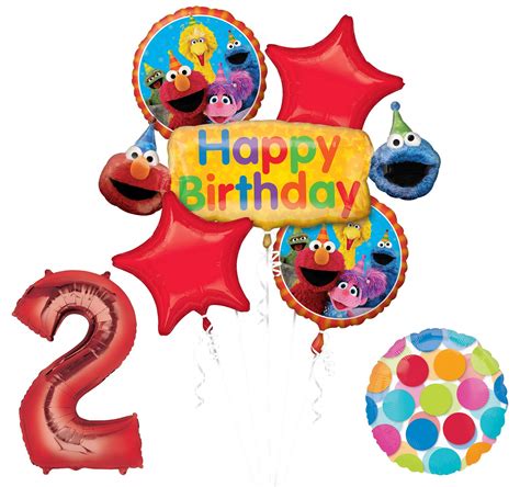 Buy Elmo And Friends Sesame Street 2nd Birthday Supplies Decorations Balloon Kit Online At
