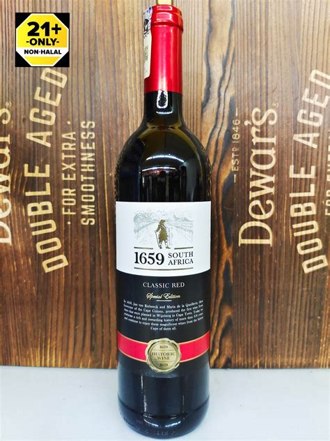 1659 South Africa Classic Red Wine 750ml 💯 Original Ready Stock Lazada