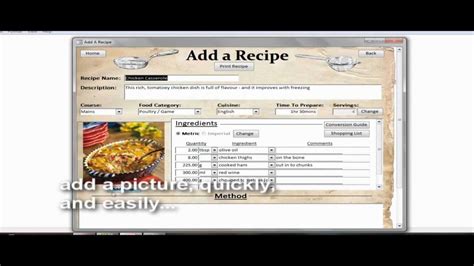 Recipe Collection Database Adding A New Recipe Youtube