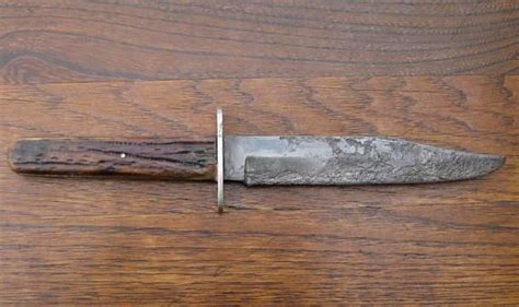 Vintage Wade And Butcher Sheffield Hunting Fighting Bowie Knife Blade Is
