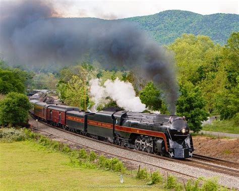 Norfolk And Western Class J 611 Steam Locomotive Passing Underneath The