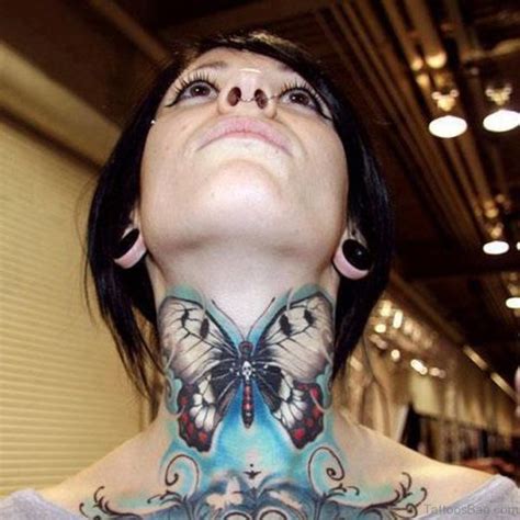 32 Best Butterfly Neck Tattoo Designs Tattoo Designs