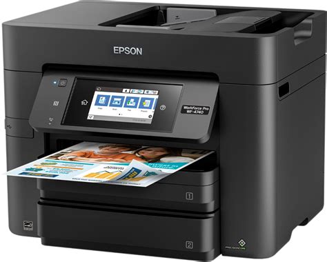 Epson Workforce Pro Wf 4740 Wireless All In One Inkjet Printer Black