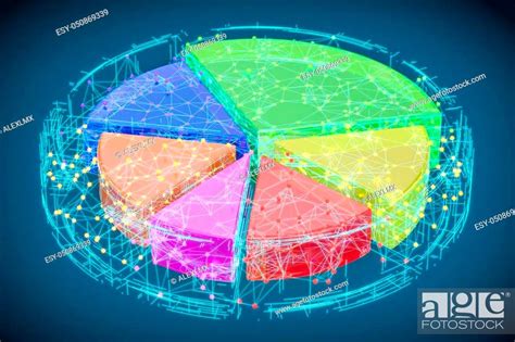 Abstract Colored Pie Chart 3d Rendering Stock Photo Picture And Low