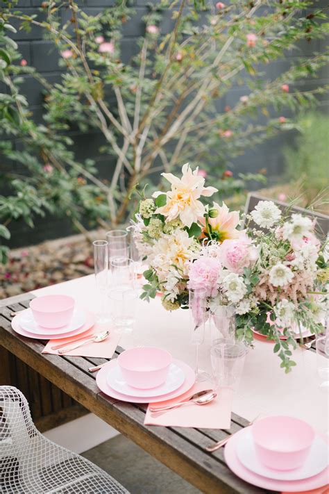 Beautiful Blush Bridal Shower Beijos Events Colettes Events