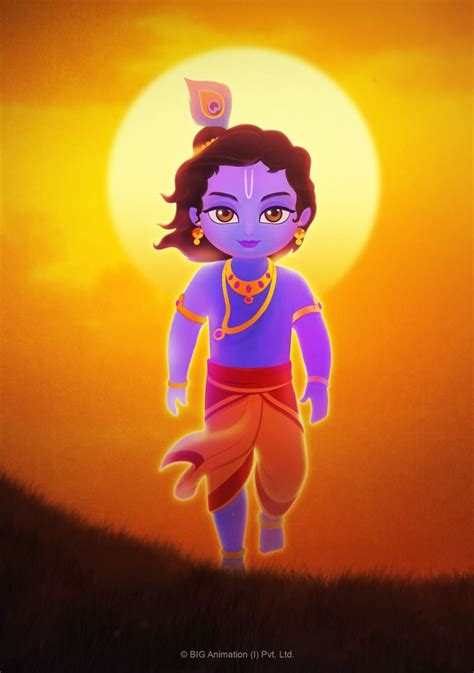 Cartoon Krishna Wallpapers Wallpaper Cave