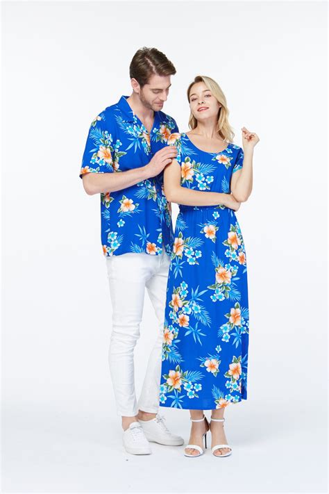 Hawaii Hangover Couple Matching Hawaiian Luau Shirt Cap Sleeve Maxi