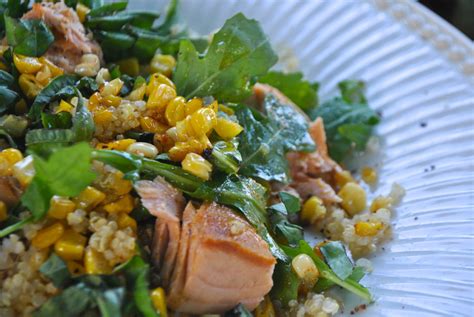 Quinoa And Salmon Salad With Arugula Recipe Doodle
