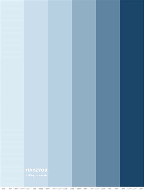 Blue Winter Colour Palette Shades Of Blue Colour Scheme Itakeyou