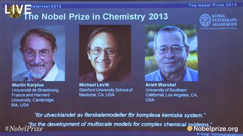 Nobel Prize Announcement In Chemistry 2013 Youtube