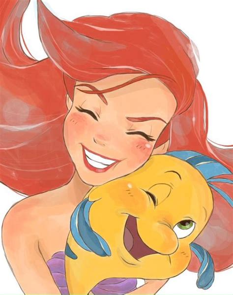 Ariel And Flounder The Little Mermaid Pinterest Disney Little