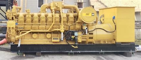 910kw Cat G3516 Natural Gas Engine Generator Set 60hz 480v Test Hours