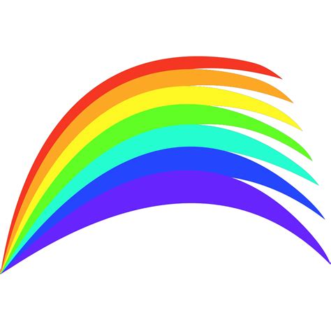 Rainbow Vivid Cute Design Clipart Png Svg File Best Free Fonts Design