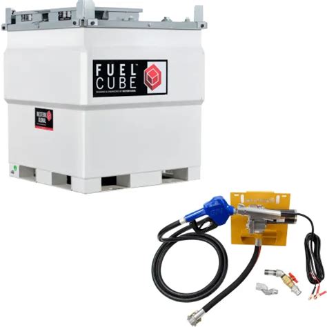 Western Global 250 Gallon Fuelcube Diesel Fuel Tank 12v Pump Kit