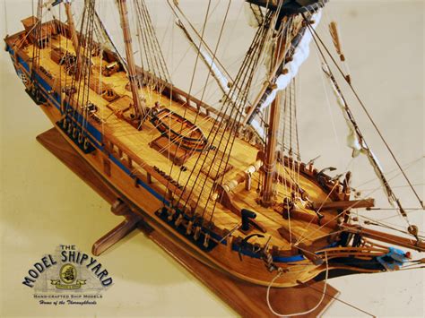 HMS Bounty Wooden Scale Model Ship Deck View The Model Shipyard