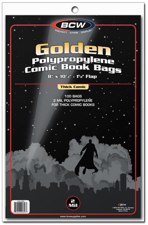 Bcw Comic Book Bags Golden Comics Thick Buy Online At The Nile