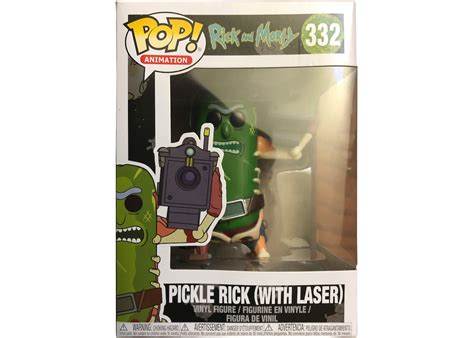 Funko Pop Animation Rick And Morty Pickle Rick With Laser Figure 332