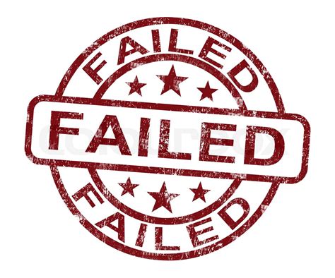 Failed Stamp Showing Reject Or Failure Stock Image Colourbox