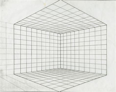 Perspective Drawing Grid Template
