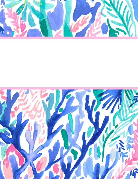 Lilly Pulitzer Binder Covers Free Printable Printable Templates