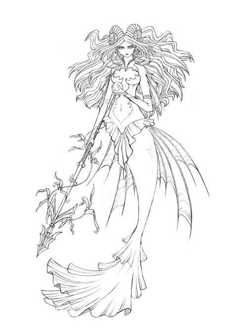 Dark Mermaid Sketch By Myrmirada On Deviantart