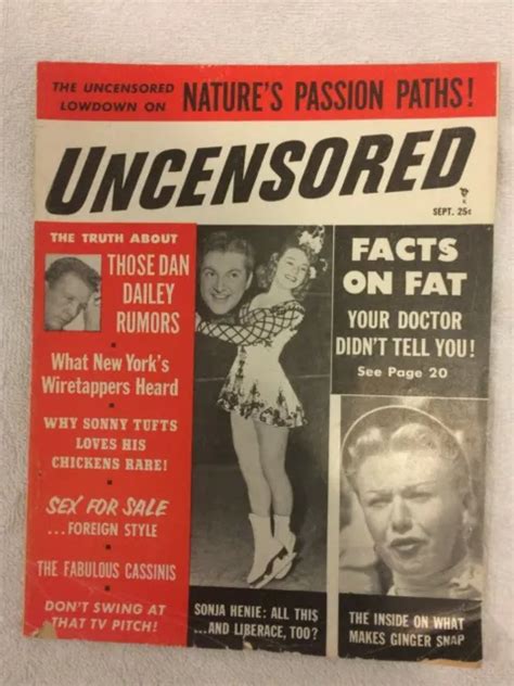 Vintage Uncensored Magazine September Hollywood Celebrity Photos Gossip Picclick