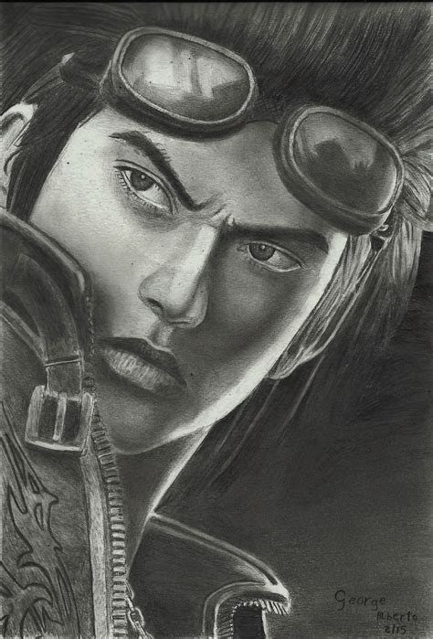 Hwoarang Tekken Realistic Pencil Drawing Realistic Pencil Drawings