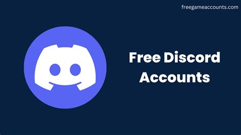 Free Discord Accounts 2023 100 Working