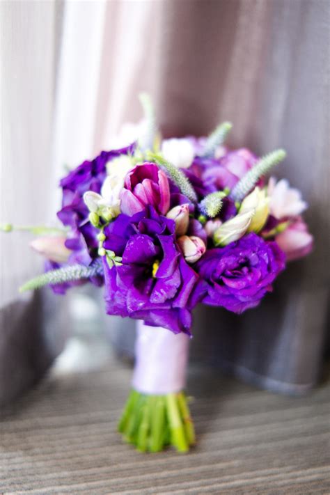 Purple Bridesmaids Bouquets Elizabeth Anne Designs The Wedding Blog