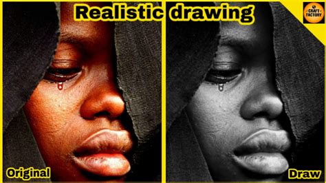 How To Draw Realistic African Face In Begginers Youtube