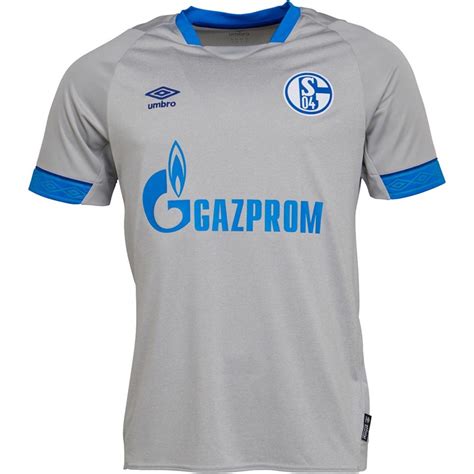 Must have for every schalke fan. Umbro Heren S04 FC Schalke 04 Uit Voetbal Jersey Zilvergrijs