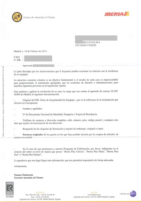 Guía Para Redactar Una Carta De Reclamación A Iberia Mis Modelos Para