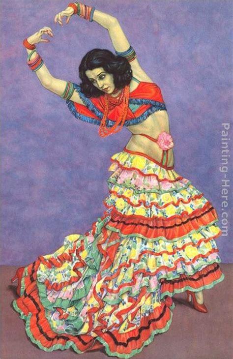 Flamenco Dancer Penny Feder Tango Night Ii Painting Best Paintings