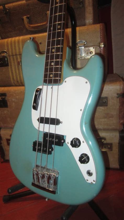 1973 Fender Musicmaster Bass Daphne Blue Guitars Bass Rivington Guitars
