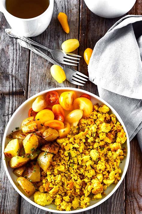 In my tofu recipes, i don't use it as a meat substitute, but rather as something unique and delicious in its own right! Easy Tofu Scramble Recipe - Healthier Steps