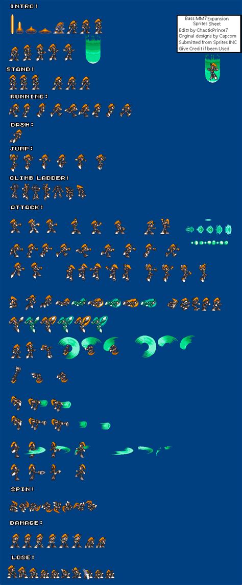 Bass Mm7 Expansion Sprite Sheet By Chaoticprince7 On Deviantart