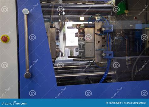 Plastic Injection Molding Press Machine Stock Photo Image Of Hdpe
