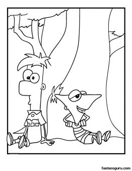 After phineas, ferb and their friends help decorate the city to celebrate the arrival of don't panic. Printable characters Phineas and Ferb Coloring Pages ...
