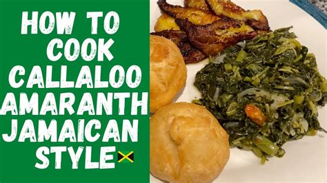 How To Cook Callaloo Amaranth Jamaican Style Gardening 🇯🇲 Youtube