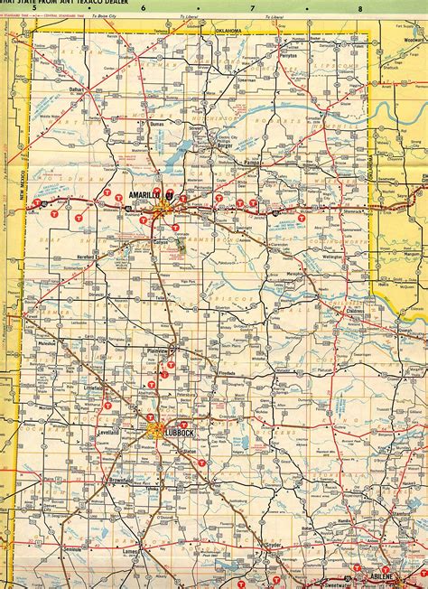 Map Of Texas Panhandle Railway Map