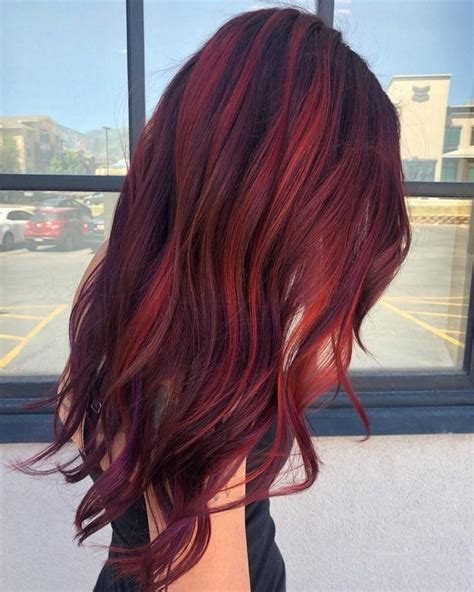 Red Violet Vibes Fancyfollicles She Came In With Faded All Over Vibrant Red Hair About A