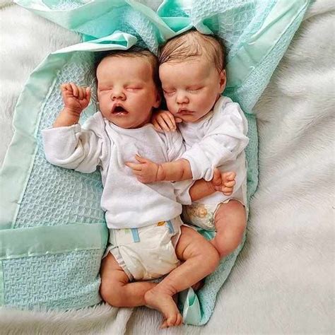 17inch Truly Look Real Reborn Twins Baby Girl Dolls Alessia And