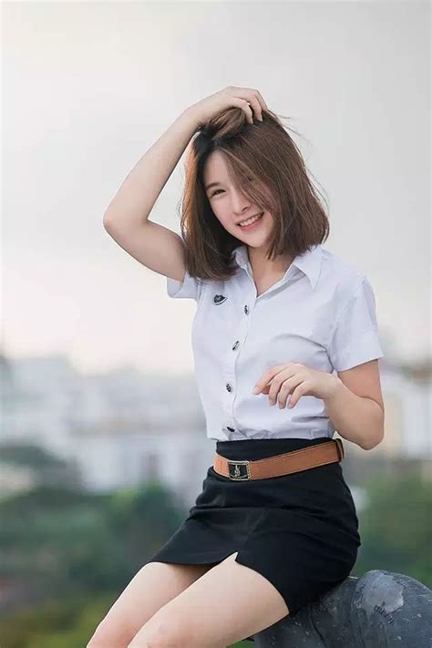 Thai University Uniform Is The Sexiest In The World Amazing Thailand สาว ๆ เพศหญิง สาว Ulzzang