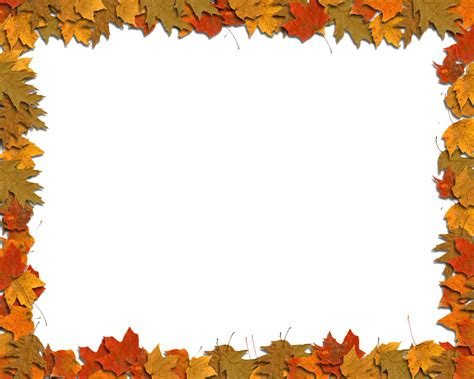 Autumn Leaf Color Clip Art Maple Leaf Border Png Download 1024819