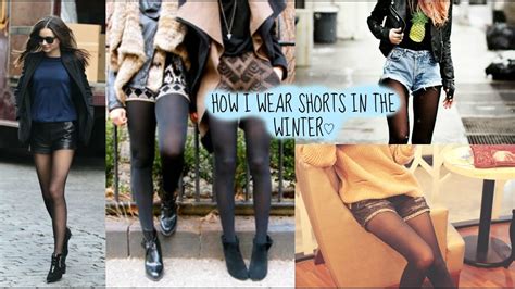 How I Wear Shorts In Winter♡ Youtube