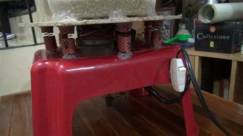 I made a vibratory tumbler , that i called the cyclone , from scrap plywood ,a pc fan and some vibrating tumbler part 7, rust remover, cleaning rusty metal parts, cleaner, polisher, diy 2019. homemade vibrating tumbler philippine style lol - YouTube