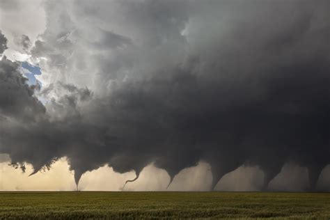 This Composite Of Eight Images Shot In Sequence As A Tornado Formed