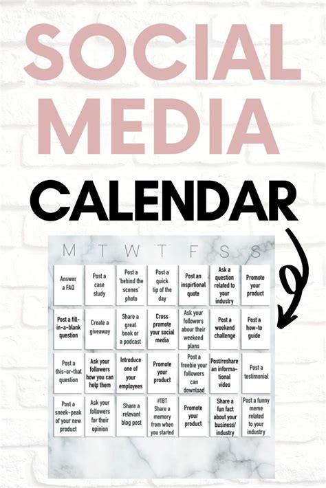 Social Media Calendar For Your Business 🗓 In 2020 Social Media
